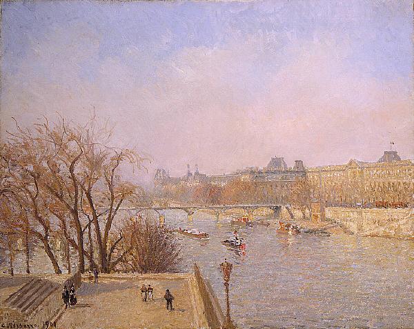 Camille Pissarro The Louvre: Morning China oil painting art